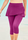 Skirted Swim Capri Pant, BRIGHT FUCHSIA, hi-res image number null