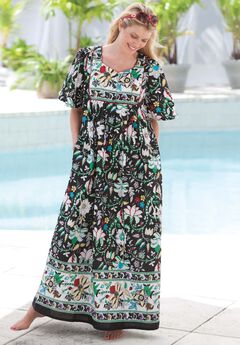 BIB-FRONT SHORT SLEEVE MAXI LOUNGER