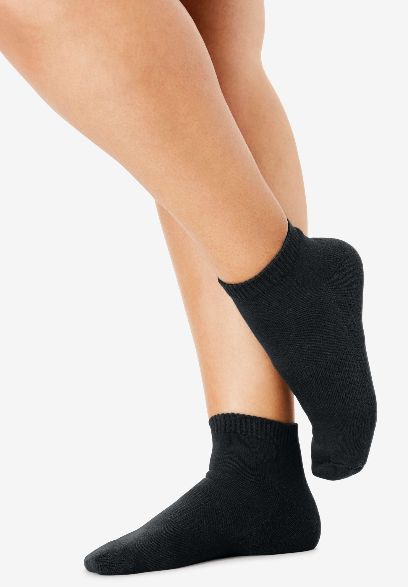 Comfort Choice Womens Plus Size No-Show Socks
