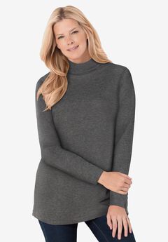Perfect Long-Sleeve Mockneck Tee