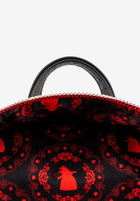 Loungefly X Disney Queen Of Hearts Mini Backpack Handbag Alice In Wonderland, , alternate image number null