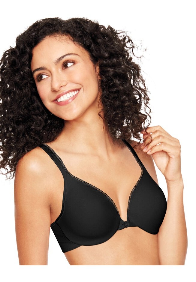Ultimate ComfortBlend® T-Shirt Front-Close Underwire Bra , BLACK, hi-res image number 0