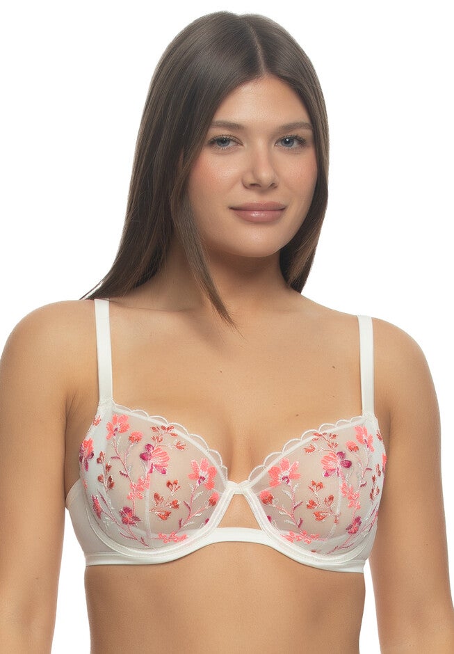 Allure Unlined Emroidered Bra, MAGENTA PEARL MPR, hi-res image number 0