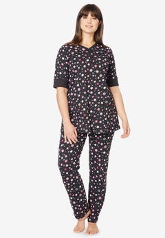Printed Henley PJ Set