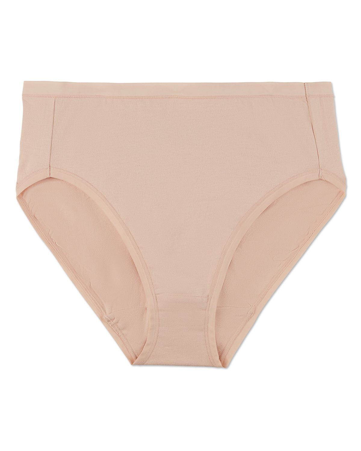 Ladies Combed Cotton Basic Brief Underwear 3-Pack, NUDE, alternate image number 3