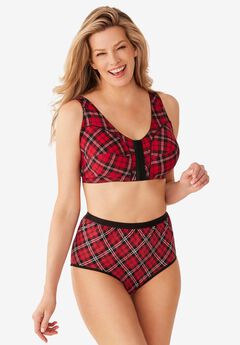 Cotton Front-Close Wireless Bra