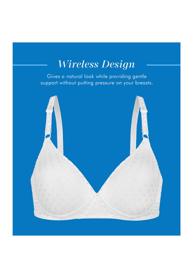 Bestform 5006238 Patterned Wireless Cotton Bra With Light Padding, , alternate image number 2
