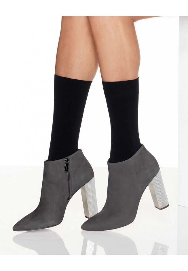Perfect X-Temp® Opaque Mid Calf Socks 2-Pack, BLACK, hi-res image number null