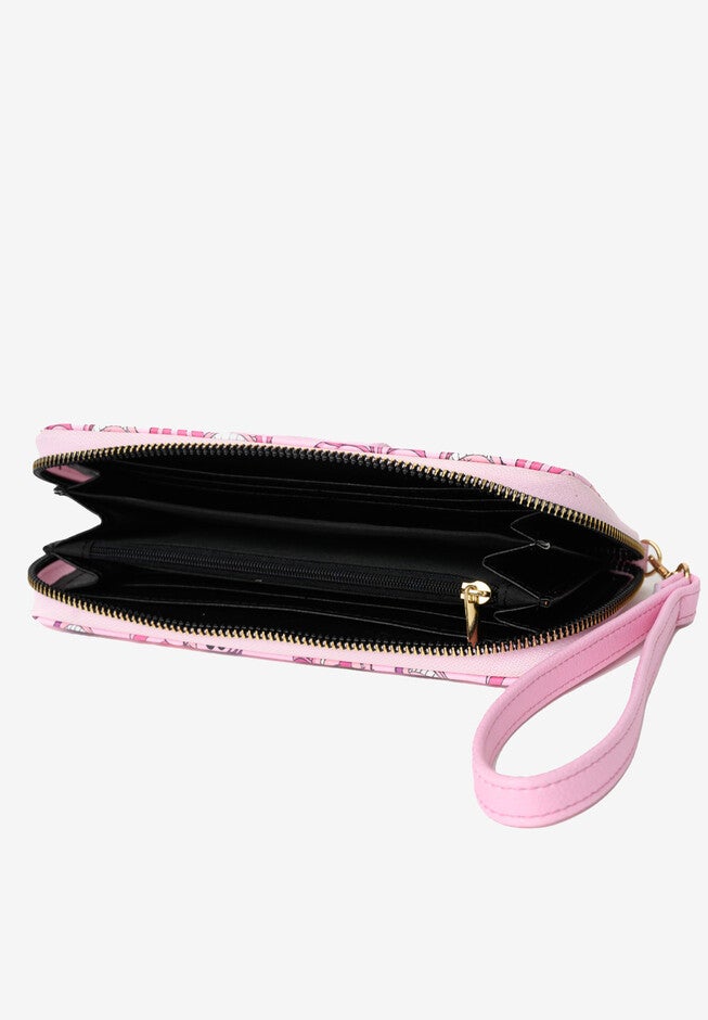 Disney Cheshire Cat All-Over Character Print Wallet Zip Around Wristlet, , alternate image number 5