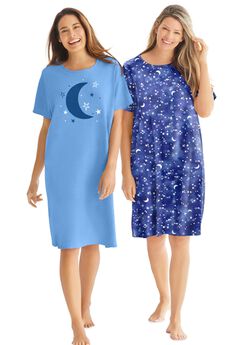 2-Pack Short-Sleeve Sleepshirt