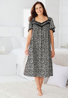 Plus Size Nylon Nightgowns