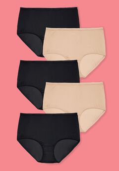 5-Pack Classic Silky Nylon Brief