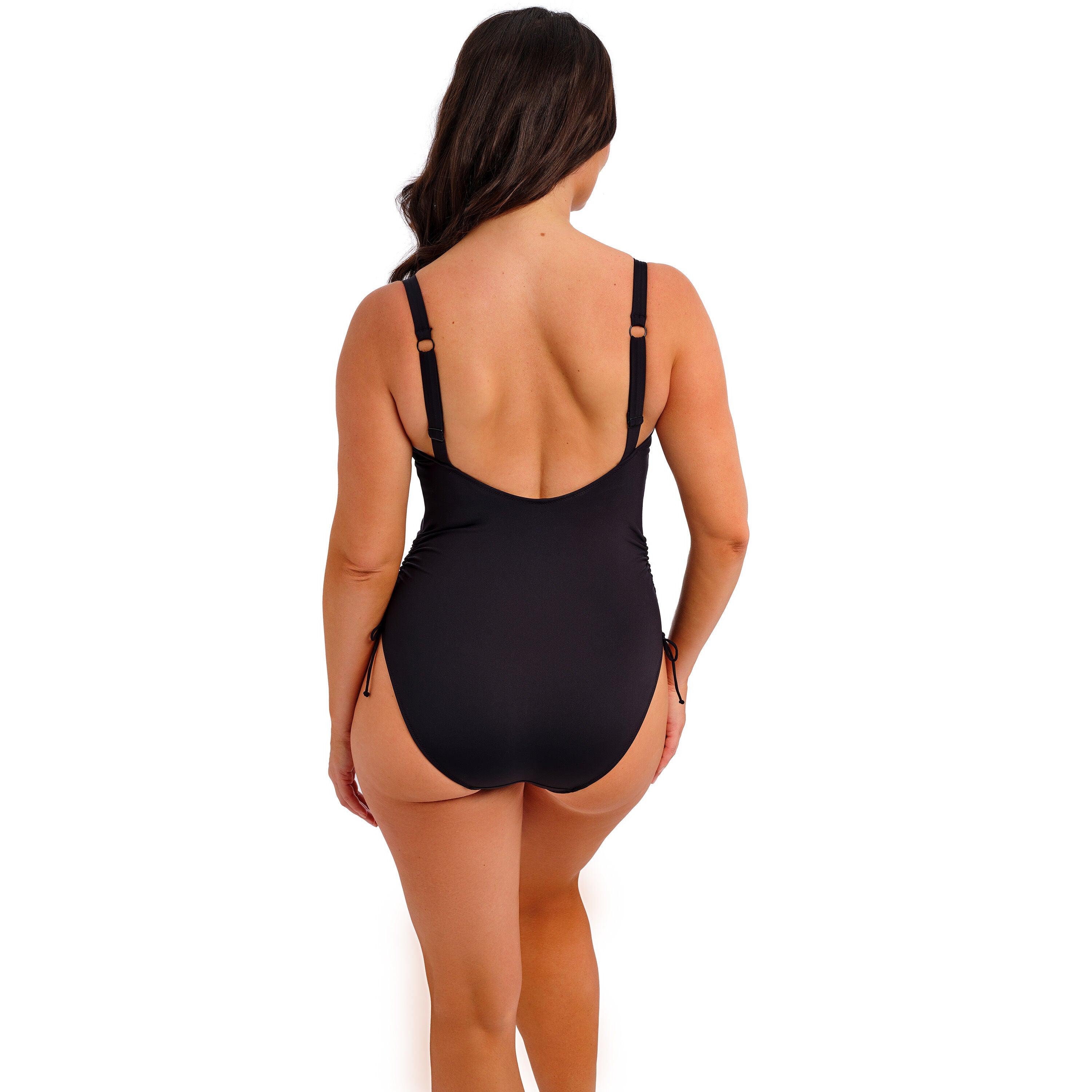 Merissa Wireless Plunge Swimsuit, BLACK, on-hover image number 1