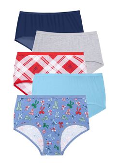 Full Coverage Stretch Cotton Brief 5-Pack