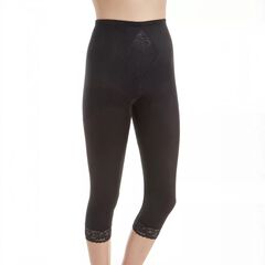 Moderate Control Waistline Capri Pant Liner with Tummy Control Panel Memory Compression Fabric 6265