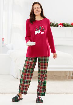 Long Sleeve Knit PJ Set
