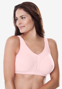 Cotton Back-Close Wireless Bra
