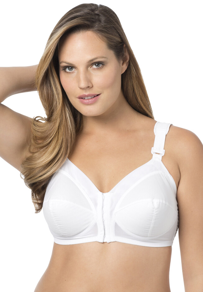 Catherines Simply Cool No Wire Bra Mesh White 44B