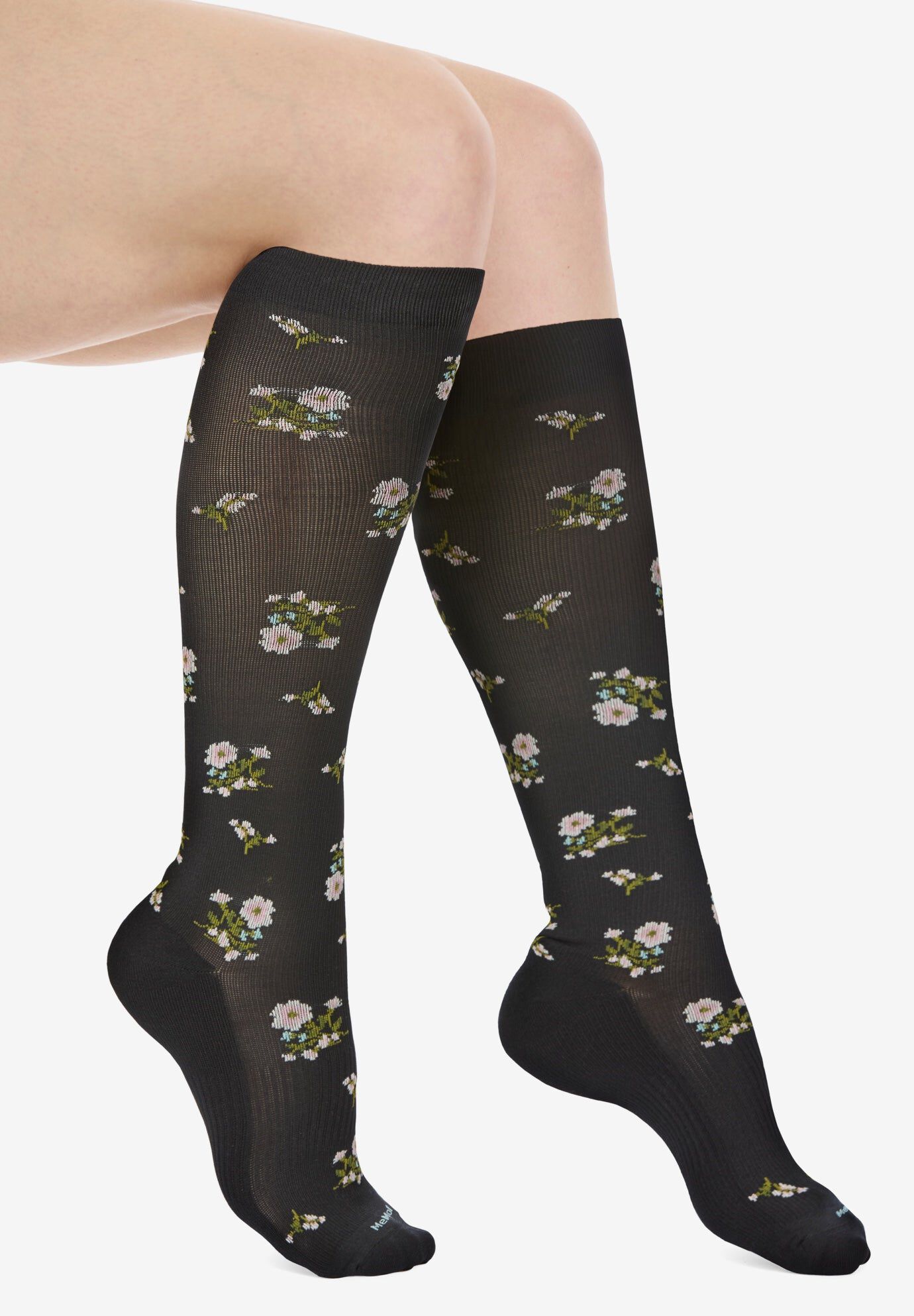 Memoi Microfiber Opaque Knee High Stockings For Women MEMOI