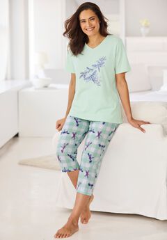 Plus Size Capri Pajama Pants