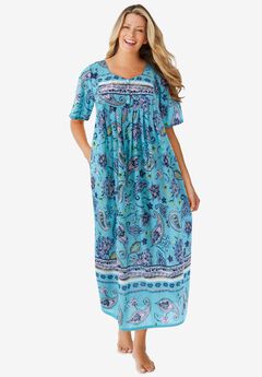 Bib-Front Short Sleeve Maxi Lounger