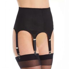 Rago Moderate Shaping & Tummy Control High-Waist Garter Belt With Six Metal Garters