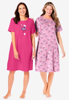 2-Pack Short-Sleeve Sleepshirt