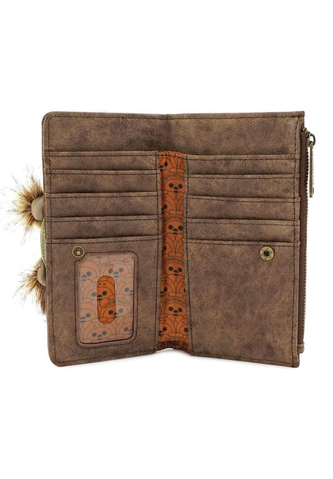 Loungefly x Star Wars Ewok Trio Classic Snap Wallet, BROWN, alternate image number 2