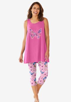Scoopneck Tank & Capri Legging PJ Set