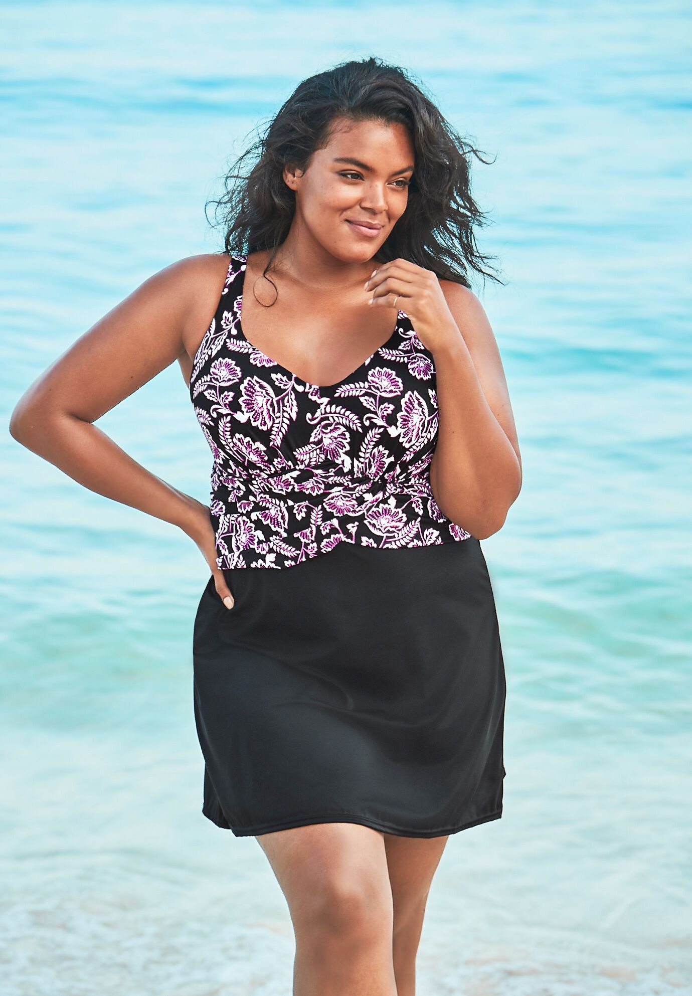 plus size bust support swimsuits