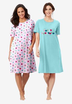 2-Pack Short-Sleeve Sleepshirt