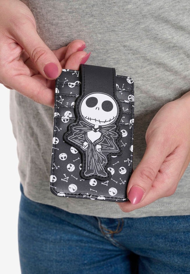 Jack Skellington Card Holder Wallet Button Snap Closure, , on-hover image number 1