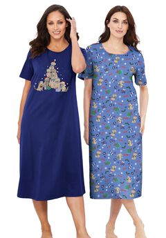 2-Pack Long Sleepshirts