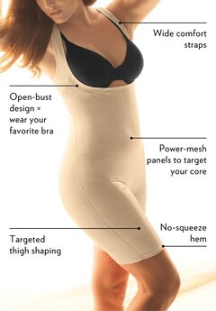 Power Shaper Firm Control Wear-Your-Own-Bra Body Shaper