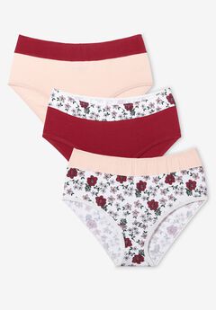 Full Coverage Stretch Cotton Color Block Brief 3-Pack