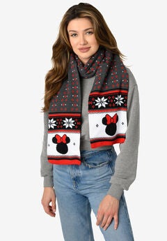 Minnie Mouse 70" Knit Scarf Disney Women