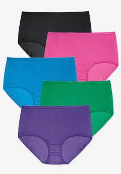 5-Pack Classic Silky Nylon Brief