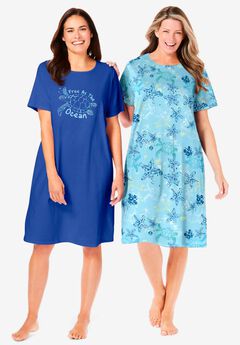 2-Pack Short-Sleeve Sleepshirt