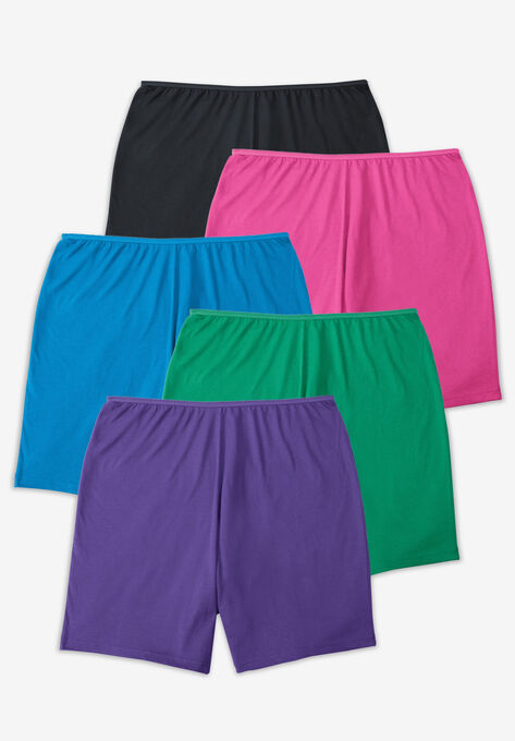 Women's Cotton Boxer 5-Pack, BRIGHT PACK, hi-res image number null