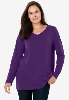 Perfect Long-Sleeve V-Neck Tee