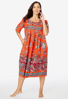 Plus Size Orange Dresses