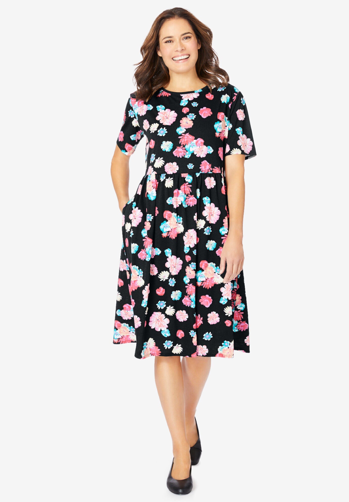 Empire Waist Tee Dress Roaman s