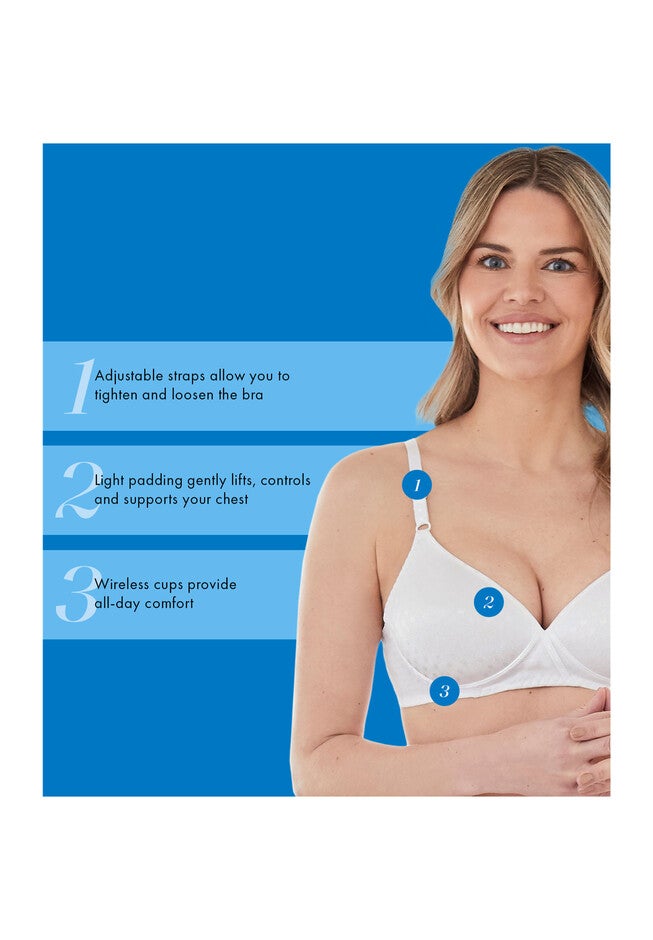 Bestform 5006238 Patterned Wireless Cotton Bra With Light Padding, , alternate image number 4