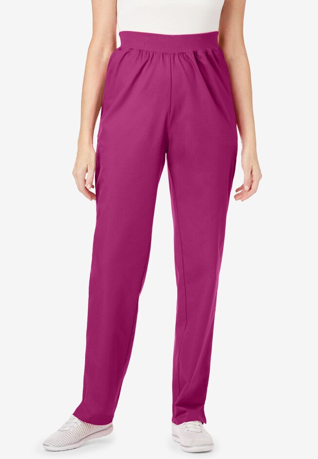 Classic Straight-Leg Scrub Pant, RASPBERRY, hi-res image number null