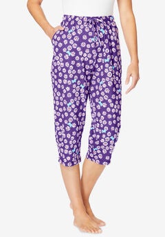 Plus Size Capri Pajamas With Pockets
