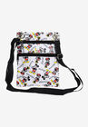 Mickey & Minnie Mouse Poses Passport Bag Travel Crossbody Purse White, , on-hover image number null