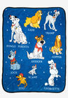 Disney Dogs Throw Blanket 46" x 60" Plush Lady & The Tramp Jock Dodger Copper, MULTI, hi-res image number 0
