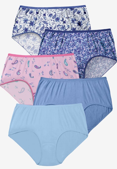 Cotton Brief 5-Pack, FLORAL DITSY PACK, hi-res image number null