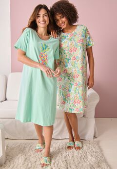Plus Size Short Sleeve Nightgowns