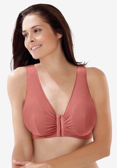 Leading Lady® Meryl Cotton Front-Close Wireless Bra
